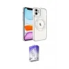 ieg™ iPhone 11 Kılıf Nova Işık Özel Seri - Siyah Bilvis 5in1 3D Magic Cam Ekran Koruyucu