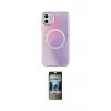 ieg™ iPhone 11 Kılıf Pusula Form - Siyah 34D Hayalet Izgaralı Cam
