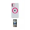 ieg™ iPhone 11 Kılıf Pusula Form - Siyah 34D Hayalet Izgaralı Cam