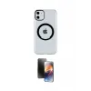 ieg™ iPhone 11 Kılıf Pusula Form - Siyah 3D Antistatik Mat Seramik Nano Ekran Koruyucu