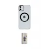 ieg™ iPhone 11 Kılıf Pusula Form - Siyah Bilvis 3D Cam Ekran Koruyucu
