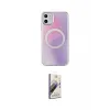 ieg™ iPhone 11 Kılıf Pusula Form - Siyah Bilvis 3D Mat Cam Ekran Koruyucu