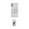 ieg™ iPhone 11 Kılıf Pusula Form - Siyah Bilvis 3D Mat Cam Ekran Koruyucu