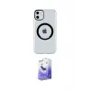 ieg™ iPhone 11 Kılıf Pusula Form - Siyah Bilvis 5in1 5D Magic Hayalet Cam Ekran Koruyucu