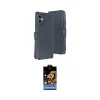 ieg™ iPhone 11 Kılıf Siluet Işık Serisi - Siyah Buffer Hayalet Cam Ekran Koruyucu