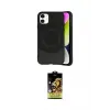 ieg™ iPhone 11 Kılıf Ufuk Serisi - Siyah Buffer Cam Ekran Koruyucu