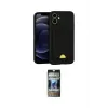 ieg™ iPhone 11 Kılıf Vadi Çizgi Prime - Siyah 34D Hayalet Izgaralı Cam