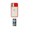 ieg™ iPhone 11 Kılıf Vadi Çizgi - Siyah 34D Hayalet Izgaralı Cam