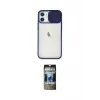 ieg™ iPhone 11 Kılıf Vadi Çizgi - Siyah 34D Hayalet Izgaralı Cam