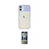 ieg™ iPhone 11 Kılıf Vadi Çizgi - Siyah 34D Hayalet Izgaralı Cam