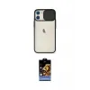 ieg™ iPhone 11 Kılıf Vadi Çizgi - Siyah Buffer Hayalet Cam Ekran Koruyucu