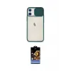 ieg™ iPhone 11 Kılıf Vadi Çizgi - Siyah Buffer Hayalet Cam Ekran Koruyucu