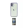 ieg™ iPhone 11 Kılıf Vadi Minimal - Siyah 34D Hayalet Izgaralı Cam