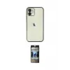 ieg™ iPhone 11 Kılıf Vadi Minimal - Siyah 34D Hayalet Izgaralı Cam