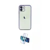 ieg™ iPhone 11 Kılıf Vadi Minimal - Siyah 3D Antistatik Cam Ekran Koruyucu