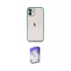 ieg™ iPhone 11 Kılıf Vadi Minimal - Siyah Bilvis 5in1 3D Magic Cam Ekran Koruyucu