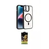 ieg™ iPhone 11 Kılıf Yadigar Asil Koleksiyonu - Siyah Buffer Cam Ekran Koruyucu