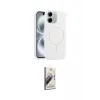 ieg™ iPhone 11 Kılıf Yankı Form Serisi - Siyah Bilvis 3D Mat Cam Ekran Koruyucu