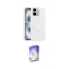 ieg™ iPhone 11 Kılıf Yankı Form Serisi - Siyah Bilvis 5in1 3D Magic Cam Ekran Koruyucu
