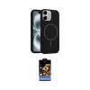 ieg™ iPhone 11 Kılıf Yankı Form Serisi - Siyah Buffer Hayalet Cam Ekran Koruyucu