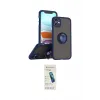 ieg™ iPhone 11 Kılıf Yörünge Çizgi - Şeffaf Pasifik Cam Ekran Koruyucu