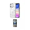 ieg™ iPhone 11 Kılıf Yörünge Form - Siyah 34D Hayalet Izgaralı Cam