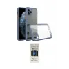 ieg™ iPhone 11 Pro Kılıf Nova Asil Özel Seri - Siyah 5D Hayalet Cam Ekran Koruyucu