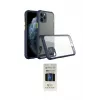 ieg™ iPhone 11 Pro Kılıf Nova Asil Özel Seri - Siyah 5D Hayalet Cam Ekran Koruyucu