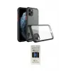 ieg™ iPhone 11 Pro Kılıf Nova Asil Özel Seri - Siyah 5D Hayalet Cam Ekran Koruyucu