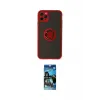 ieg™ iPhone 11 Pro Kılıf Yörünge Çizgi - Siyah 34D Izgaralı Cam