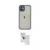 ieg™ iPhone 11 Pro Max Kılıf Ahenk Çizgi Serisi - Siyah Seramik Nano Ekran Koruyucu