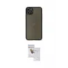 ieg™ iPhone 11 Pro Max Kılıf Ahenk Çizgi Serisi - Siyah Seramik Nano Ekran Koruyucu