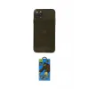 ieg™ iPhone 11 Pro Max Kılıf Ahenk Doku - Siyah 18D Cam Ekran Koruyucu