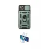 ieg™ iPhone 11 Pro Max Kılıf Ahenk Klasik - Siyah 3D Antistatik Cam Ekran Koruyucu