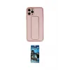 ieg™ iPhone 11 Pro Max Kılıf Akış Doku - Siyah 34D Izgaralı Cam