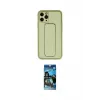 ieg™ iPhone 11 Pro Max Kılıf Akış Doku - Siyah 34D Izgaralı Cam