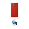 ieg™ iPhone 11 Pro Max Kılıf Akış Doku - Siyah 3D Antistatik Cam Ekran Koruyucu