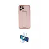 ieg™ iPhone 11 Pro Max Kılıf Akış Doku - Siyah 3D Antistatik Cam Ekran Koruyucu
