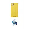 ieg™ iPhone 11 Pro Max Kılıf Akış Doku - Siyah 3D Antistatik Cam Ekran Koruyucu