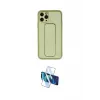 ieg™ iPhone 11 Pro Max Kılıf Akış Doku - Siyah 3D Antistatik Cam Ekran Koruyucu