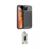 ieg™ iPhone 11 Pro Max Kılıf Eksen Form Prime - Siyah Bilvis Hayalet Cam Ekran Koruyucu