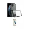 ieg™ iPhone 11 Pro Max Kılıf Nova Asil Özel Seri - Şeffaf Pasifik Cam Ekran Koruyucu