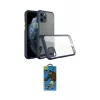 ieg™ iPhone 11 Pro Max Kılıf Nova Asil Özel Seri - Siyah 18D Cam Ekran Koruyucu