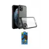ieg™ iPhone 11 Pro Max Kılıf Nova Asil Özel Seri - Siyah 18D Cam Ekran Koruyucu