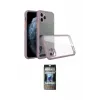 ieg™ iPhone 11 Pro Max Kılıf Nova Asil Özel Seri - Siyah 34D Hayalet Izgaralı Cam
