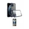 ieg™ iPhone 11 Pro Max Kılıf Nova Asil Özel Seri - Siyah 34D Hayalet Izgaralı Cam