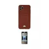 ieg™ iPhone 11 Pro Max Kılıf Vadi Çizgi Prime - Siyah 34D Hayalet Izgaralı Cam