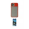 ieg™ iPhone 11 Pro Max Kılıf Vadi Çizgi - Siyah 34D Izgaralı Cam