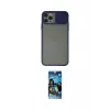 ieg™ iPhone 11 Pro Max Kılıf Vadi Çizgi - Siyah 34D Izgaralı Cam