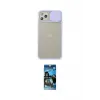 ieg™ iPhone 11 Pro Max Kılıf Vadi Çizgi - Siyah 34D Izgaralı Cam